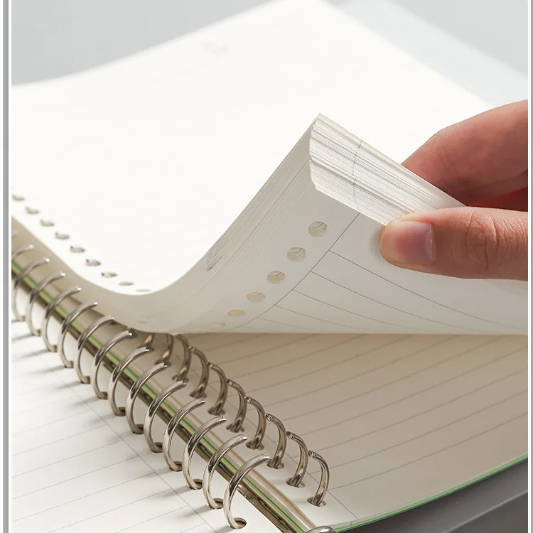 A5 B5 A4 Binder Notebook Refillable Grid Lined Blank Dotted Diary Planner Journal Stationery Notepad School Office Supplies thumbnail 4