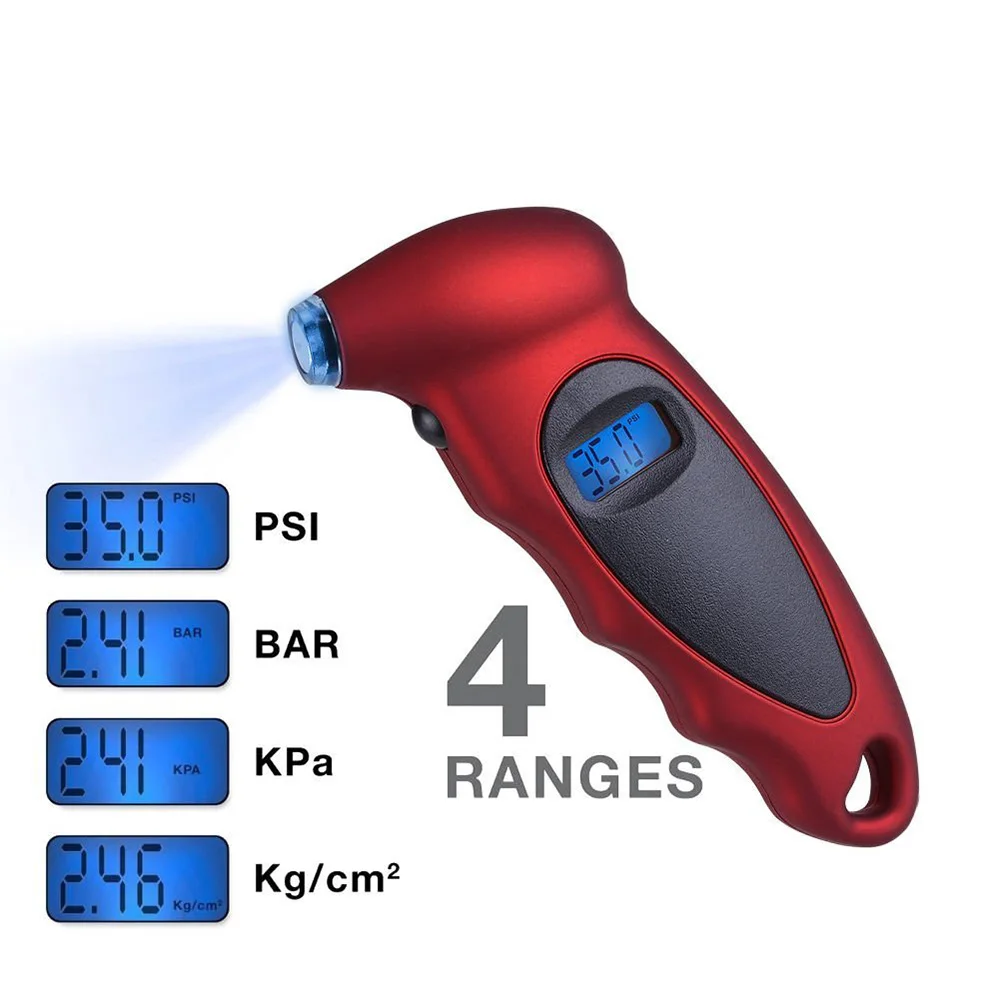 New Handheld Tire Pressure Gauge Backlight High-precision Digital Monitoring Car Tyre Air Meter LCD Display Manometer Barometers thumbnail 2