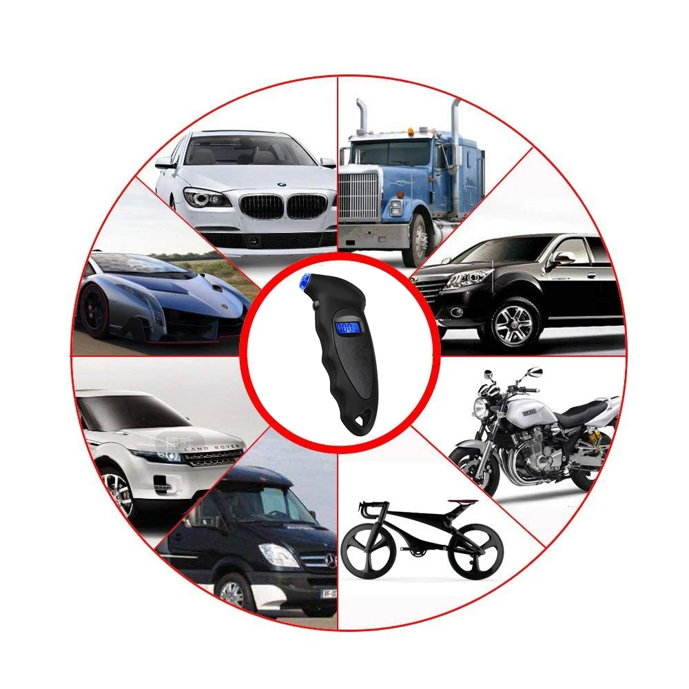New Handheld Tire Pressure Gauge Backlight High-precision Digital Monitoring Car Tyre Air Meter LCD Display Manometer Barometers thumbnail 4
