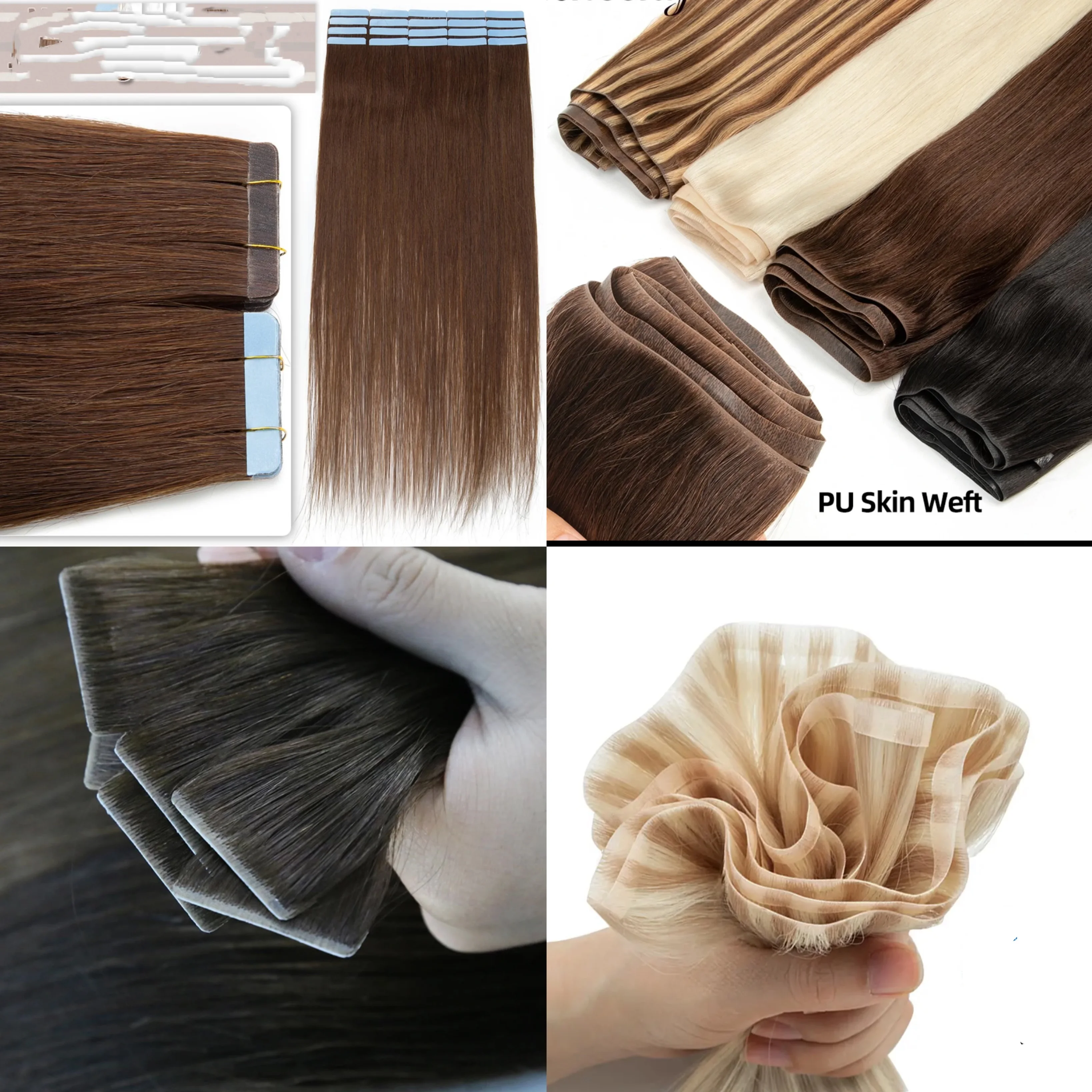 PU Glue A B C 1070 1090 for Making Tape In Hair Extension PU Skin Weft and Toupee Topper Tape Hair Extension Tools 100g/bottle thumbnail 6