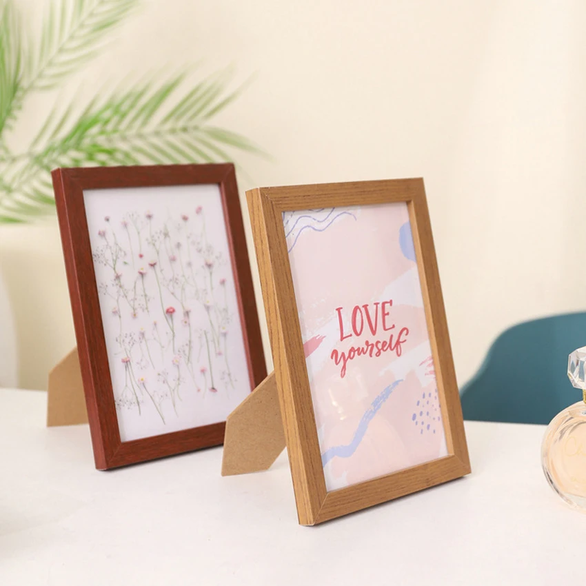 Wood Photo Frame For Wall Hanging 10X15cm 15X20cm 20X25cm A4 Wooden Picture Frame For Pictures Photo Decor Desktop Decoration thumbnail 2
