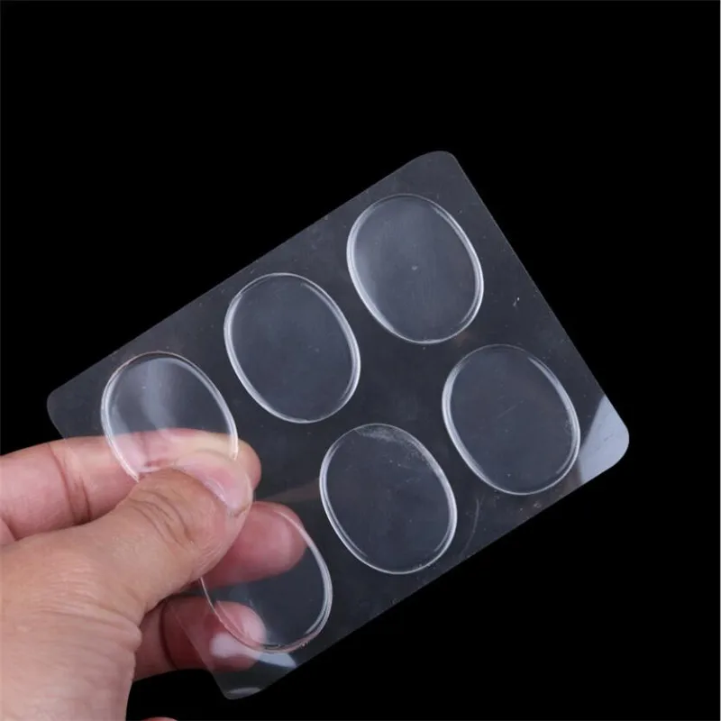 High quality Silicone Gel Soft Adhesive Antiskid Shoe Insole Insert Pad Cushion Foot Care Heel Grips Liner 6PCS thumbnail 3