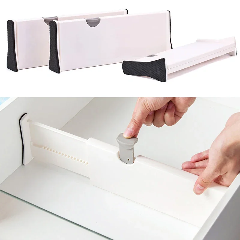 Drawer Divider Expandable Adjustable Separators Drawer Organizer Closet Clothes Office Kitchen Drawer Partition Holder thumbnail 2