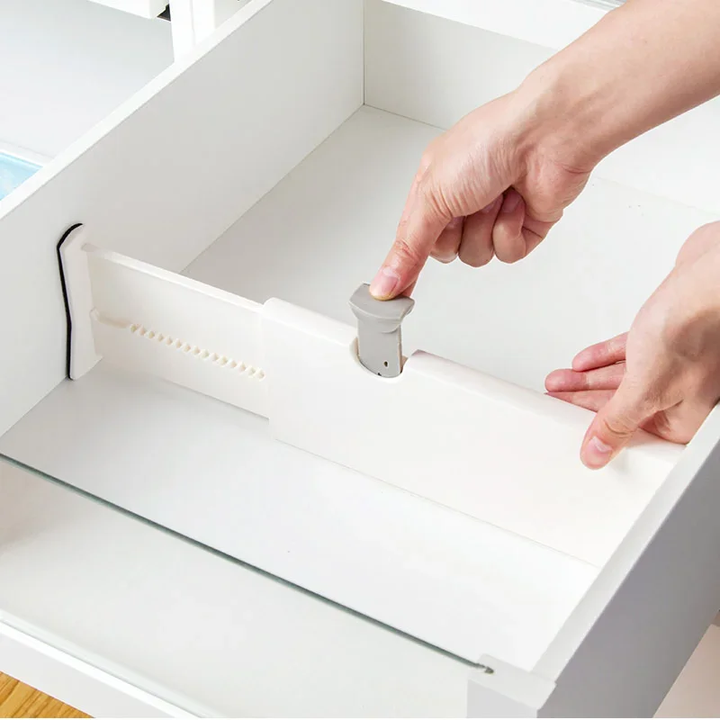 Drawer Divider Expandable Adjustable Separators Drawer Organizer Closet Clothes Office Kitchen Drawer Partition Holder thumbnail 3