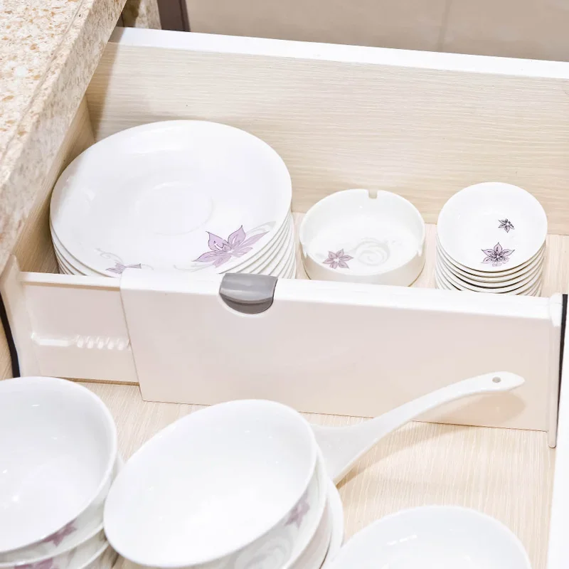 Drawer Divider Expandable Adjustable Separators Drawer Organizer Closet Clothes Office Kitchen Drawer Partition Holder thumbnail 4