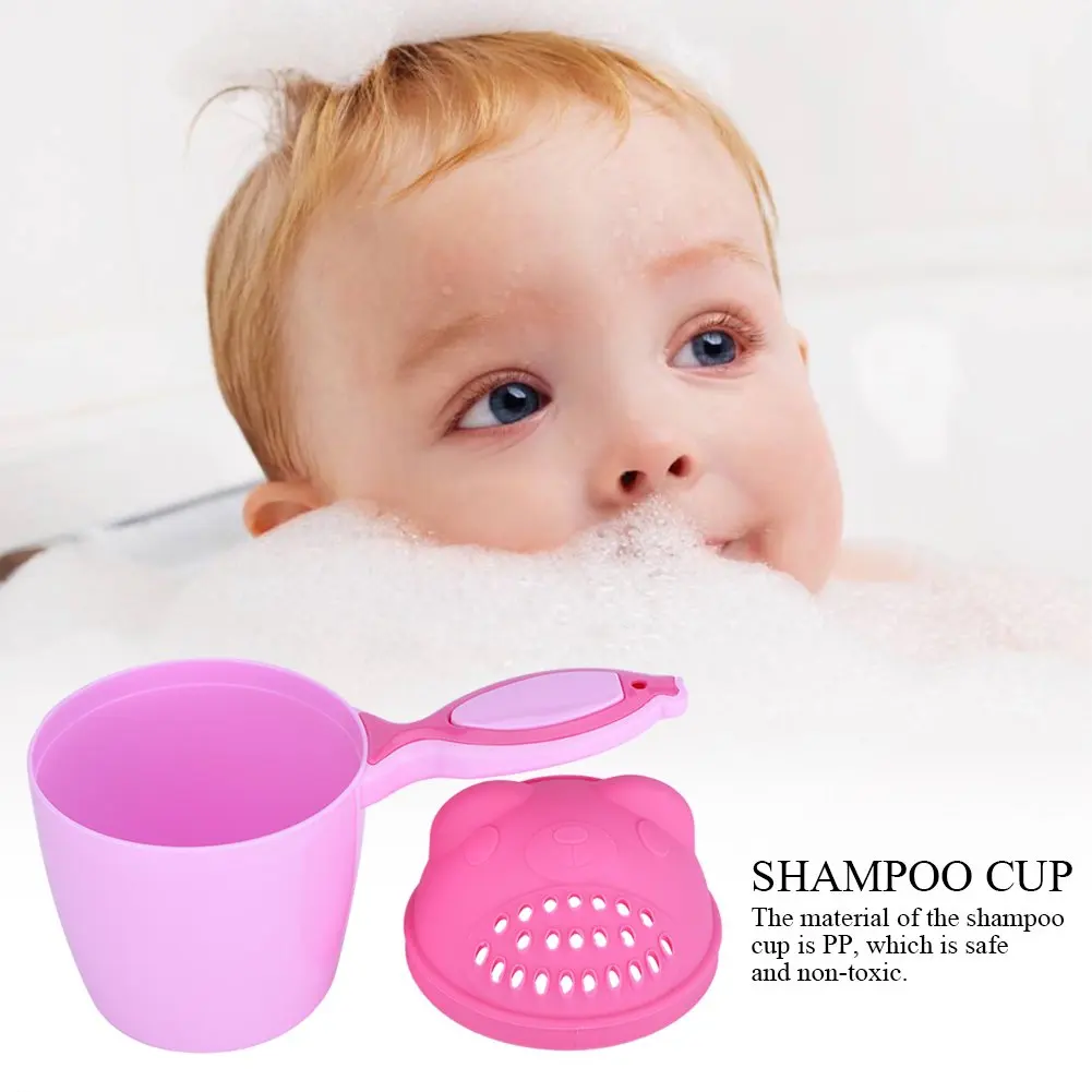 Baby Shampoo Rinse Cup Kids Bath Waterfall Rinser Children Bathing Baby Shower Spoons Child Washing Hair Cup Kids Bath Tool thumbnail 4