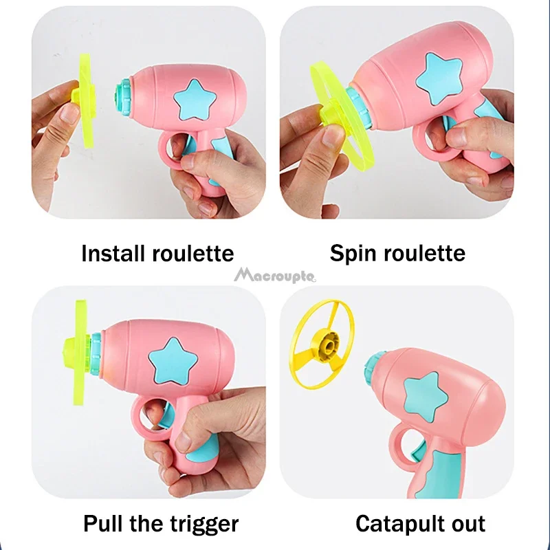 Funny Cat Toy Interactive Launch Pet Training Toy For Kitten Mini Flying Disc Shooting Gun Chasing Games Cat Toys Pet Supplies thumbnail 4