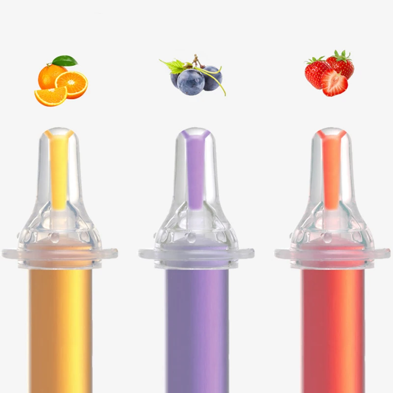 New Feeding Utensils Needle Feeder Squeeze Medicine Dropper Dispenser Pacifier Baby Kids Smart Medicine Dispenser Multi-colors thumbnail 4