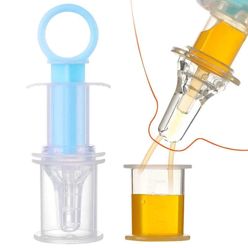New Feeding Utensils Needle Feeder Squeeze Medicine Dropper Dispenser Pacifier Baby Kids Smart Medicine Dispenser Multi-colors thumbnail 2