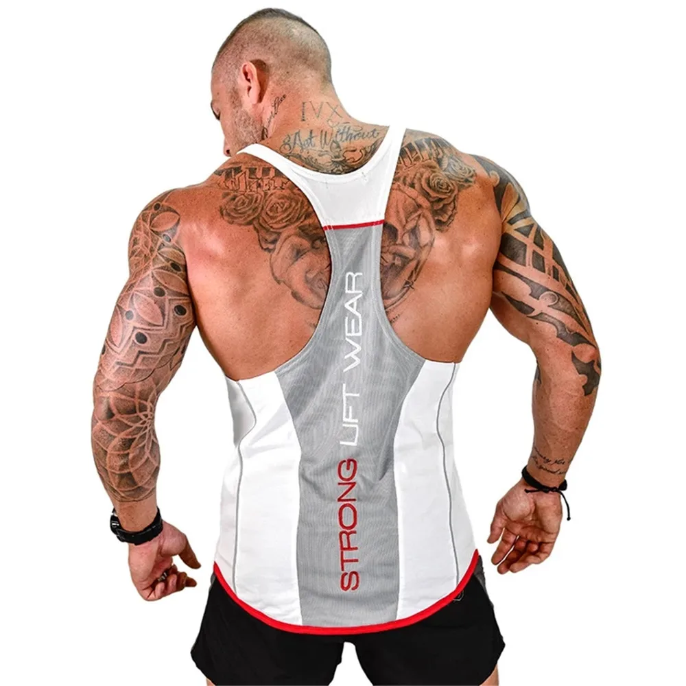 Mens Bodybuilding Tank top Gyms Fitness sleeveless shirt 2025 New Male Cotton clothing Fashion Singlet vest Undershirt Hombre thumbnail 3