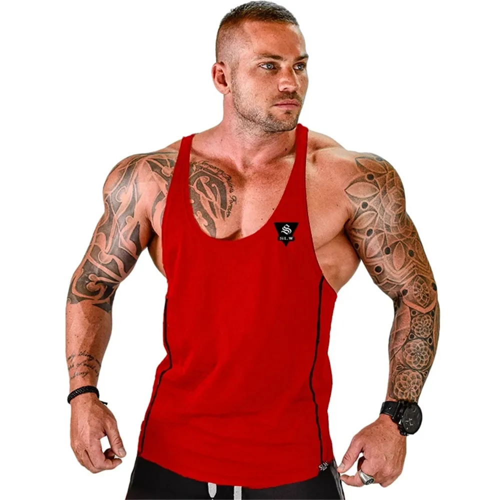 Mens Bodybuilding Tank top Gyms Fitness sleeveless shirt 2025 New Male Cotton clothing Fashion Singlet vest Undershirt Hombre thumbnail 5