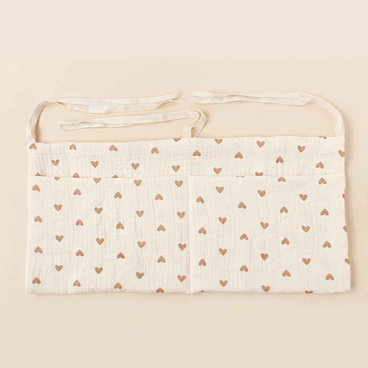 100% Cotton Baby Crib Storage Bag Multifunctional Newborn Bed Headboard Organizer For Kids Baby Bedding Diaper Bag thumbnail 2