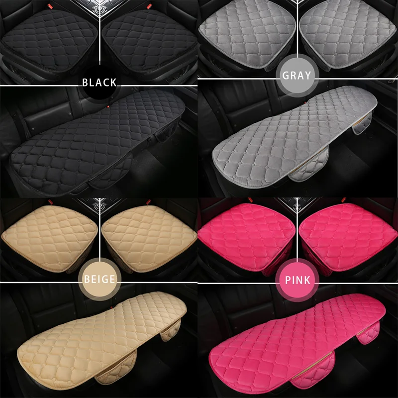SEAMETAL Plush Car Seat Cover Anti Slip Soft Seat Cushion Auto Chair Protector Pad Universal for Sedan Suv Pick-up Truck thumbnail 5