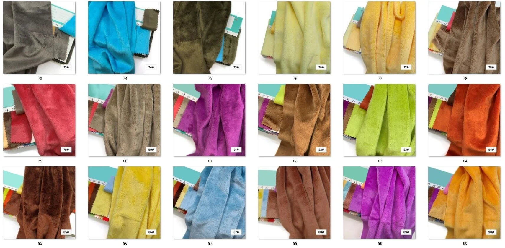 45x50cm 34~66# Plush Fabric For Sewing 5mm Pile Length 100 Polyester Hair Material For Popular Cotton Dolls DIY Handmade Fabric thumbnail 6