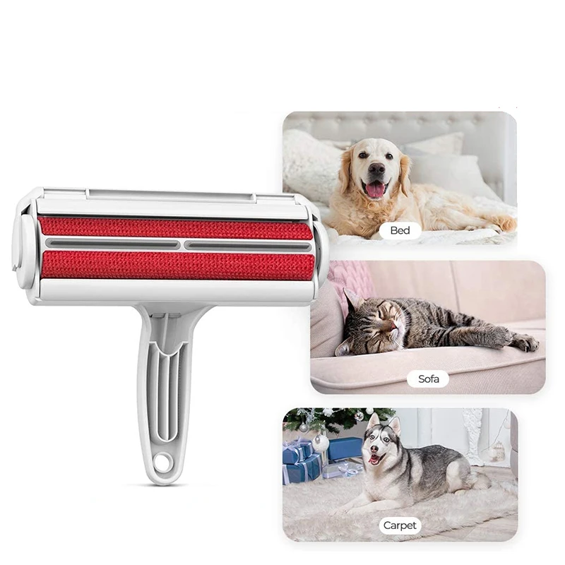 Pet Hair Removel Roller Remover Cleaning Brush Fur Removing Dog Cat Animals Hair Brush Car Clothing Couch Sofa Carpets Combs thumbnail 3