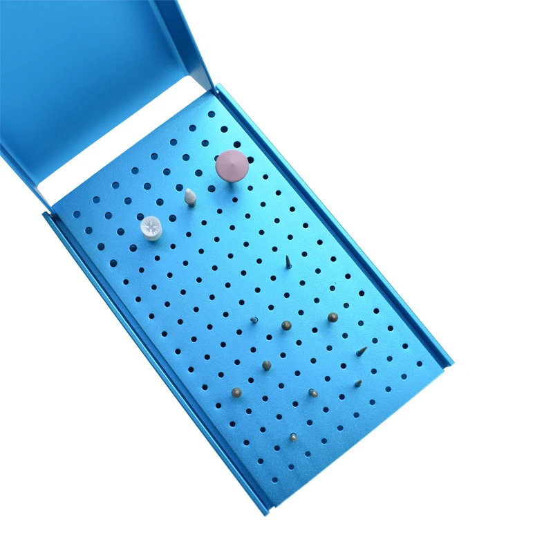 Dental 152 Points Bur Holder Disinfection Case Cleaning Stand Autoclave Sterilizer For High/Low Speed Dental Burs thumbnail 2