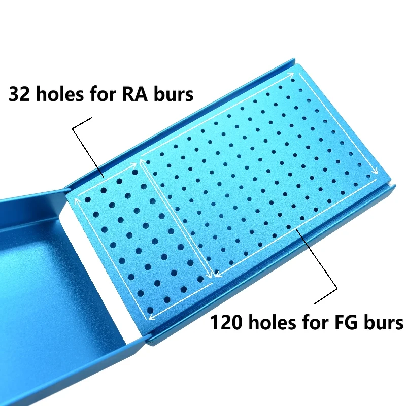 Dental 152 Points Bur Holder Disinfection Case Cleaning Stand Autoclave Sterilizer For High/Low Speed Dental Burs thumbnail 6