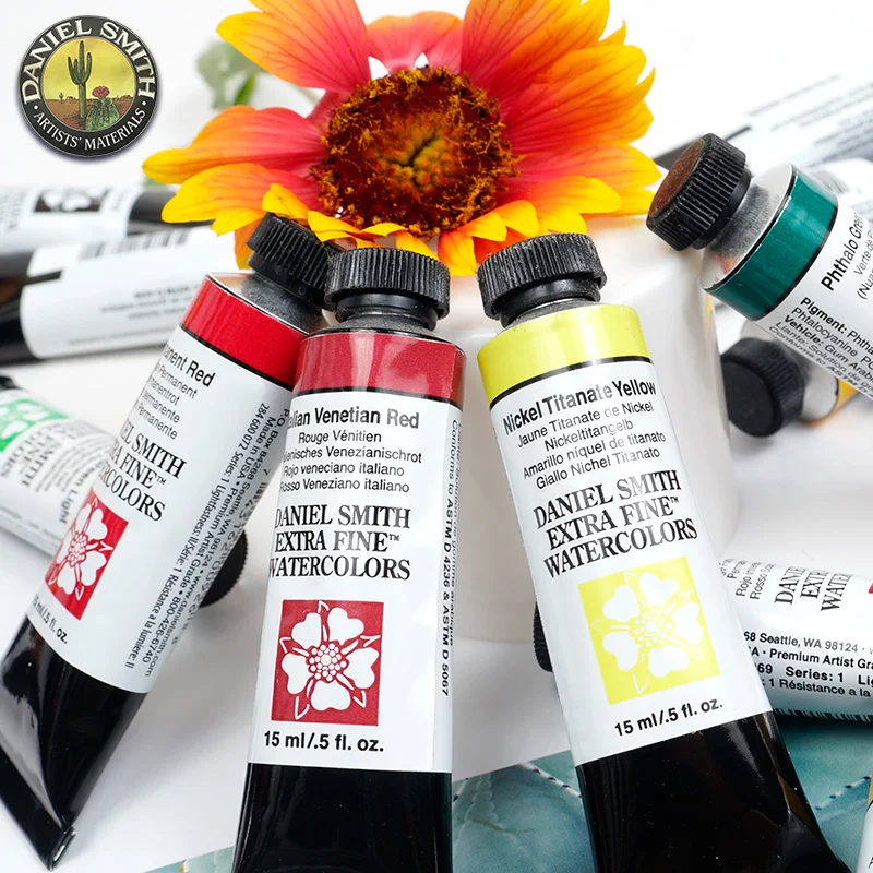 Daniel Smith Original Natural Mineral Extra Fine Watercolor Piant 15ml Paint Tube Acuarelas Painting Artists Drawing Supplies thumbnail 3