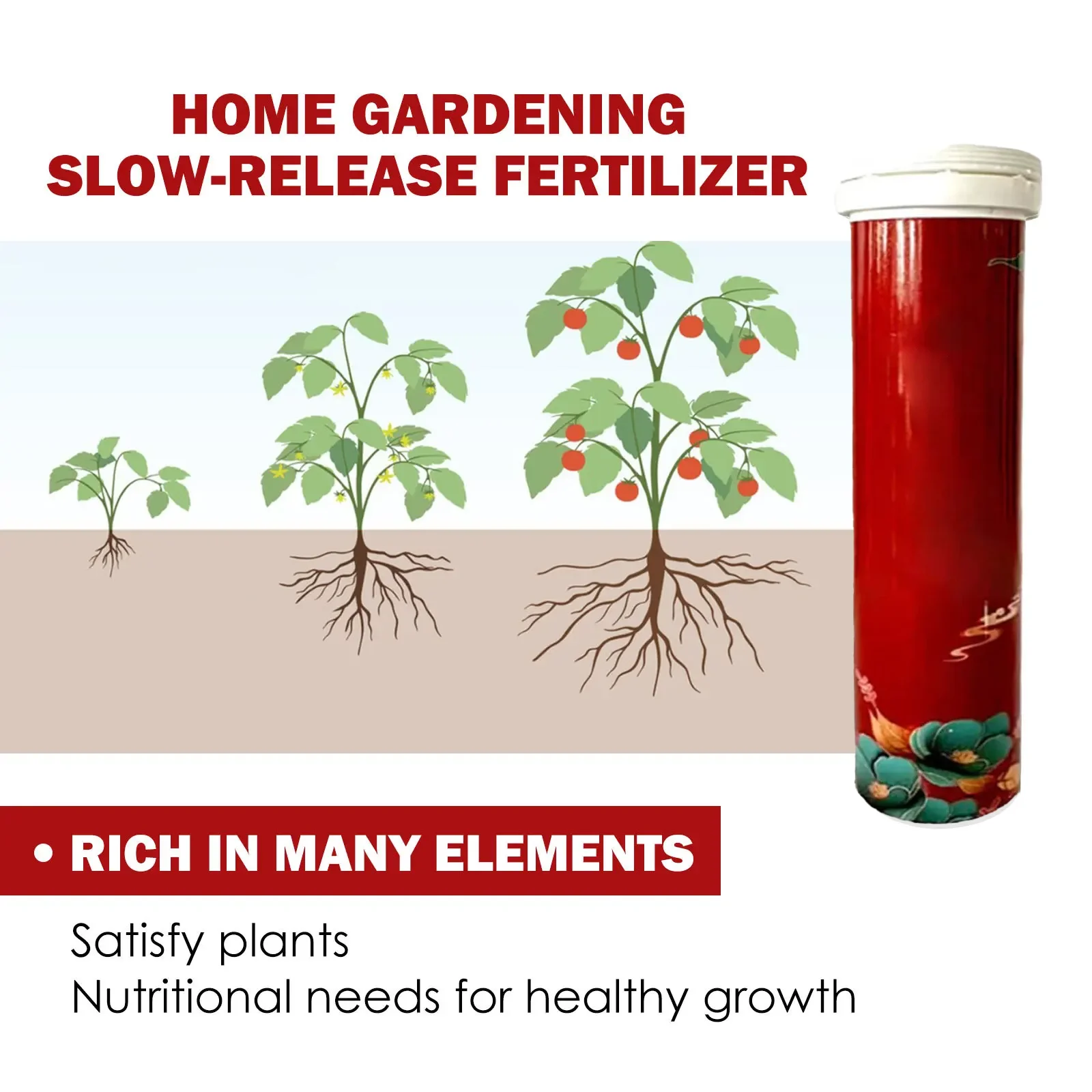 Garden Universal Slow-Release Tablet Recovery Orchid Succulent Plant Indoor Plant Organic Fertilizer Plant Slow Release Agent thumbnail 3