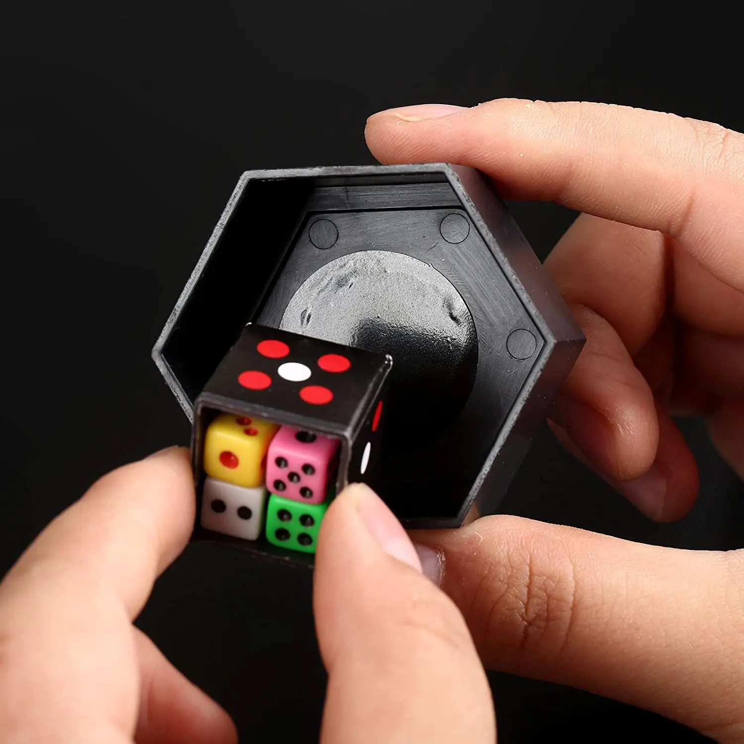 Magic Prop Explosion Dice Easy Magic Trick Novelty Funny Toy Mini Colorful Dice Close-up Stage Performance Gift for Kid Children thumbnail 5