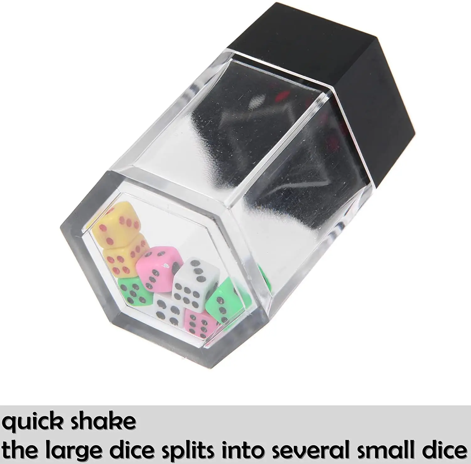 Magic Prop Explosion Dice Easy Magic Trick Novelty Funny Toy Mini Colorful Dice Close-up Stage Performance Gift for Kid Children thumbnail 2