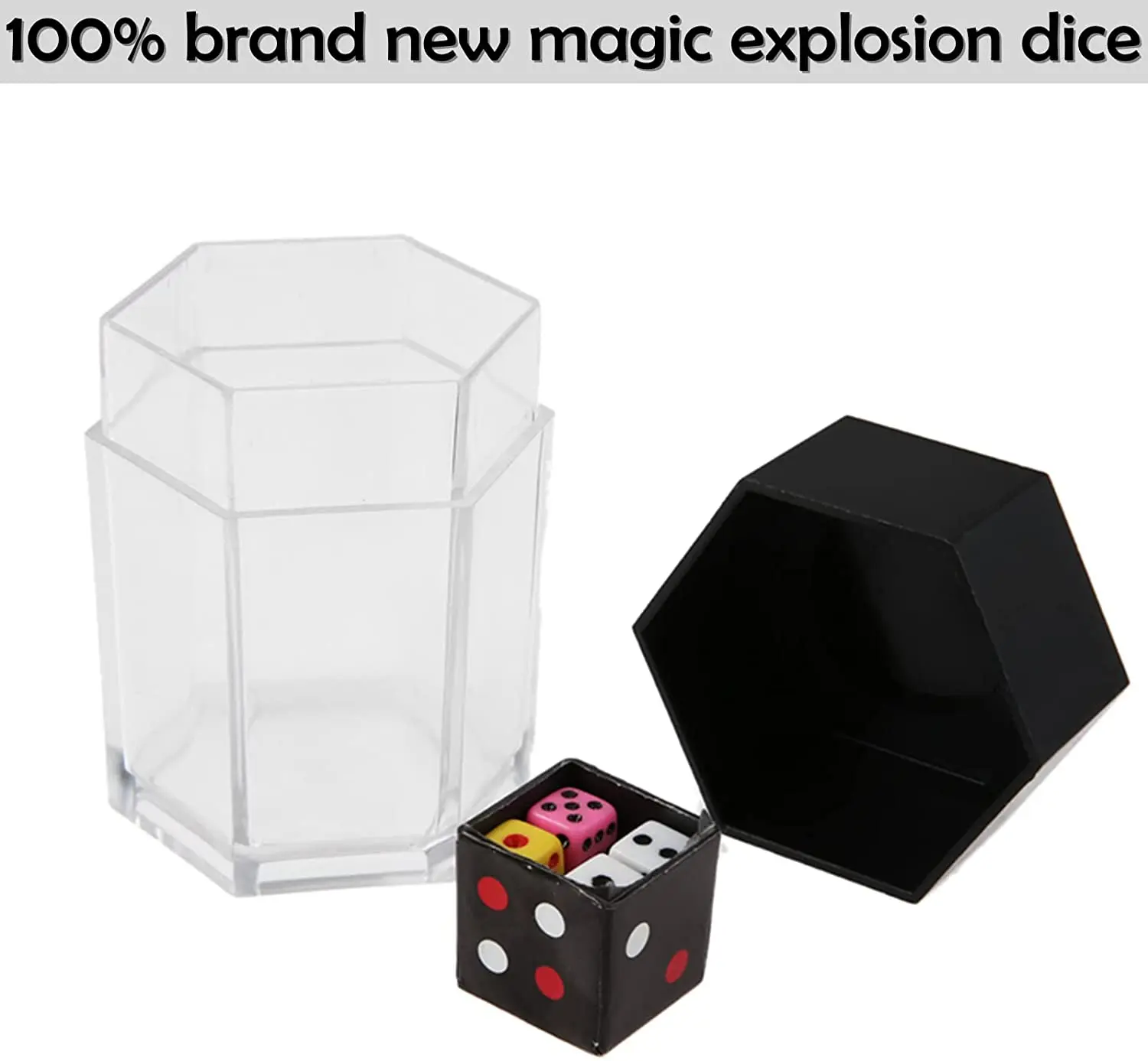 Magic Prop Explosion Dice Easy Magic Trick Novelty Funny Toy Mini Colorful Dice Close-up Stage Performance Gift for Kid Children thumbnail 3