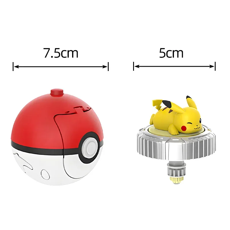 Original Pokemon Pikachu Spinning Top Arena Cartoon Anime Figure Pull Monster Elf Ball Battle Game Boy Kids Child Birthday Gift thumbnail 3