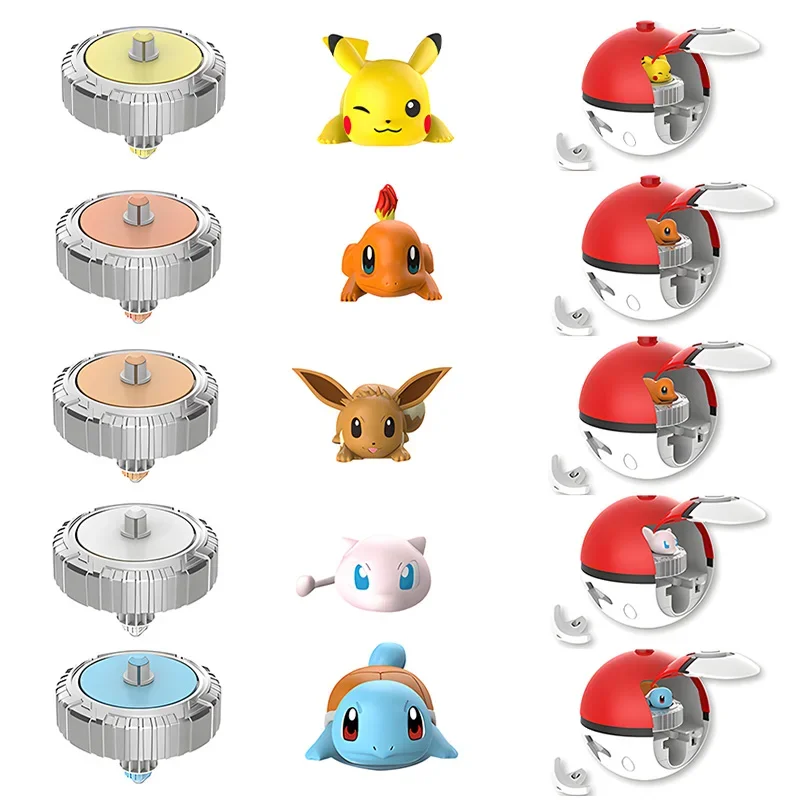 Original Pokemon Pikachu Spinning Top Arena Cartoon Anime Figure Pull Monster Elf Ball Battle Game Boy Kids Child Birthday Gift thumbnail 6