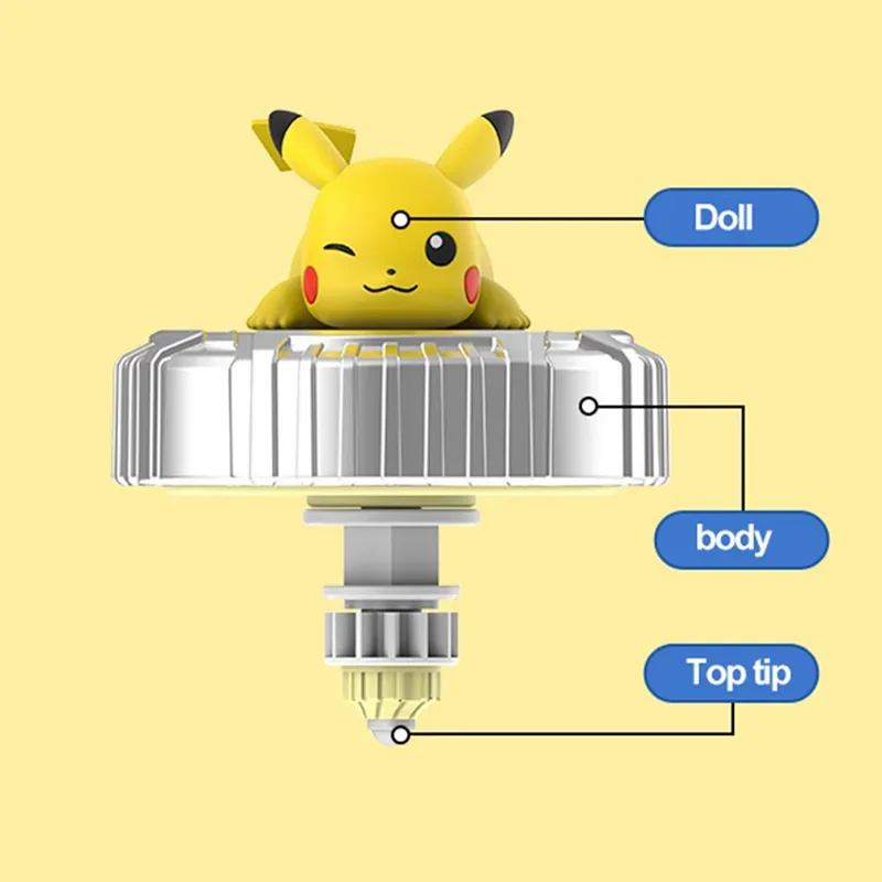 Original Pokemon Pikachu Spinning Top Arena Cartoon Anime Figure Pull Monster Elf Ball Battle Game Boy Kids Child Birthday Gift thumbnail 5