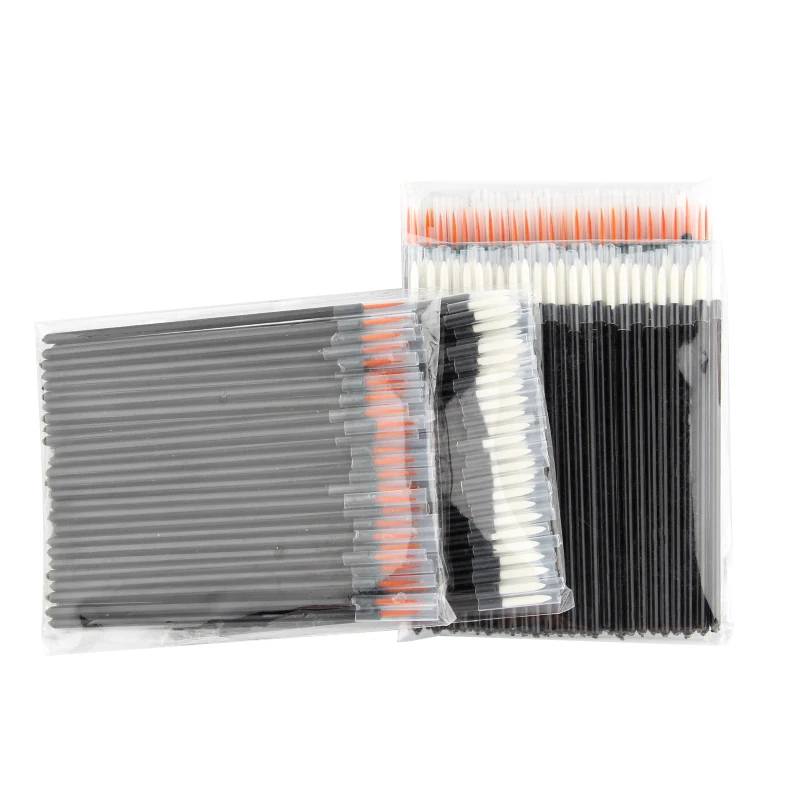 50/100pcs Makeups Eyeliner Brushes Fine Fiber Head Applicator Wand Extensions Cosmetic Brush With Cap Professional Makeup Tools thumbnail 2