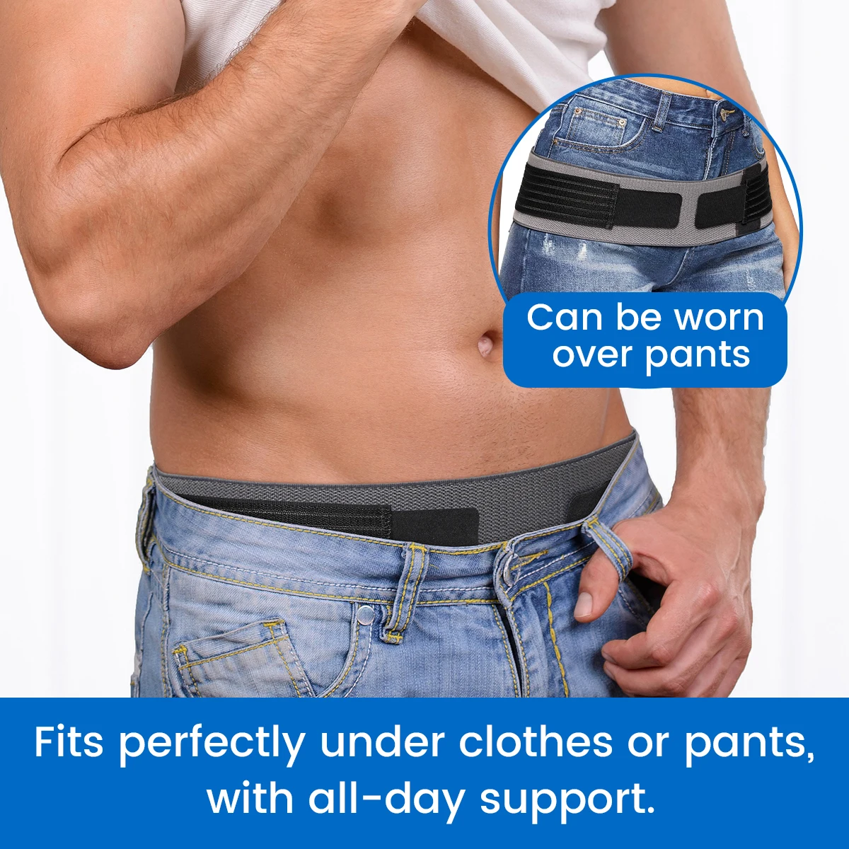 VELPEAU Sacroiliac SI Joint Hip Belt for Sciatica, Lower Back Pain, Postpartum Recovery Pelvic Belt, Non-Slip and Wear Resistant thumbnail 5