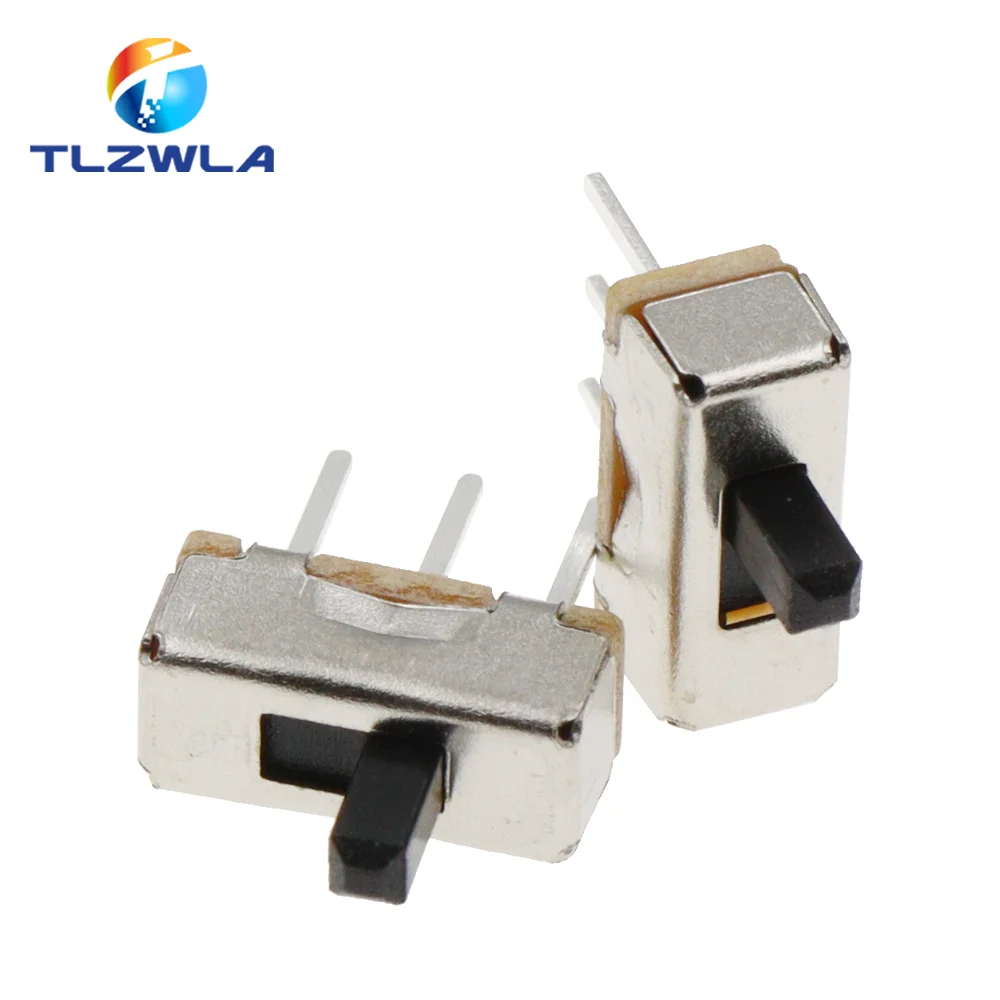 20Pcs SS12D00 Interruptor On-Off Mini Slide Switch 3pin 1P2T 2 Position High Quality Toggle Switch Handle length:3MM/4MM/5MM/6MM thumbnail 3