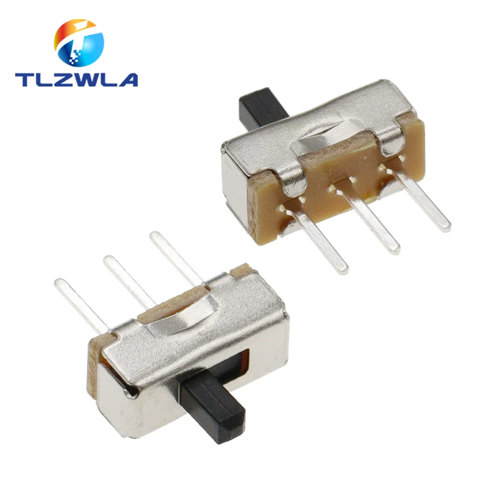 20Pcs SS12D00 Interruptor On-Off Mini Slide Switch 3pin 1P2T 2 Position High Quality Toggle Switch Handle length:3MM/4MM/5MM/6MM thumbnail 4