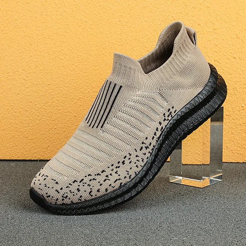 Men Shoes Breathable Men's Sneakers Comfortable Running Shoes Tenis Outdoor Slip On Walking Sneakers Sock Jogging Shoes thumbnail 6
