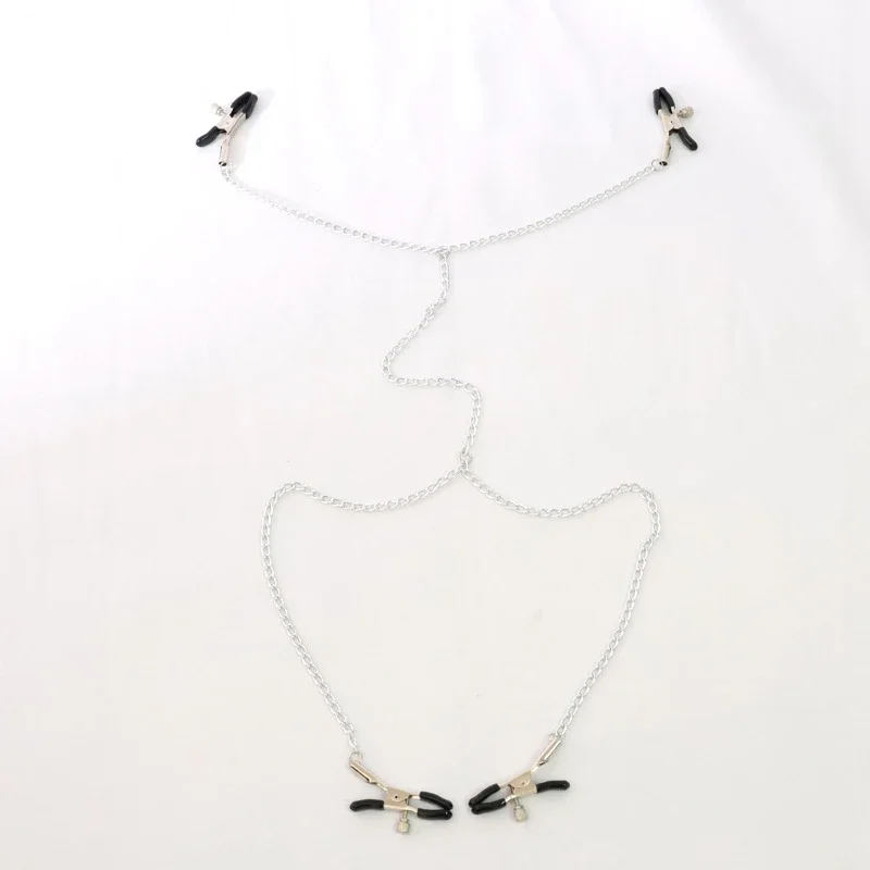 Sexy flirt Nipple Clamps Labia Breast Nipple Clamps With Chain Clips Slave Bdsm Fetish Erotic Toys Sex Tool For women Adult Game thumbnail 6