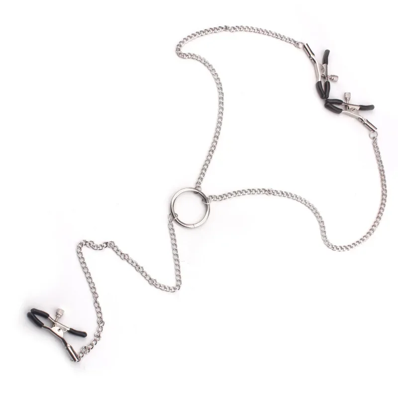 Sexy flirt Nipple Clamps Labia Breast Nipple Clamps With Chain Clips Slave Bdsm Fetish Erotic Toys Sex Tool For women Adult Game thumbnail 3