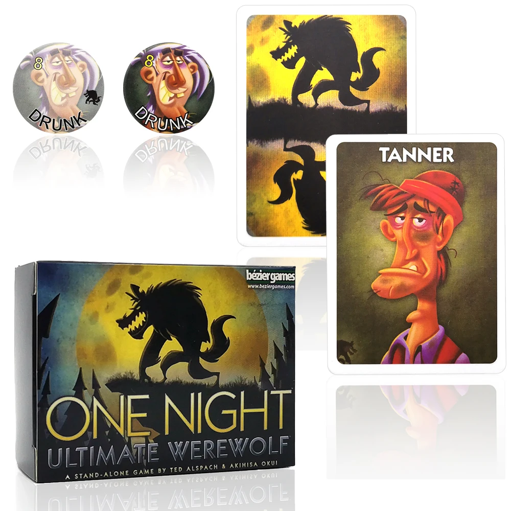 2023 Board Games One Night Ultimate Werewolf Daybreak Vampire Alien Super Vallian Bonus Roles Party Home Playing Cards thumbnail 6