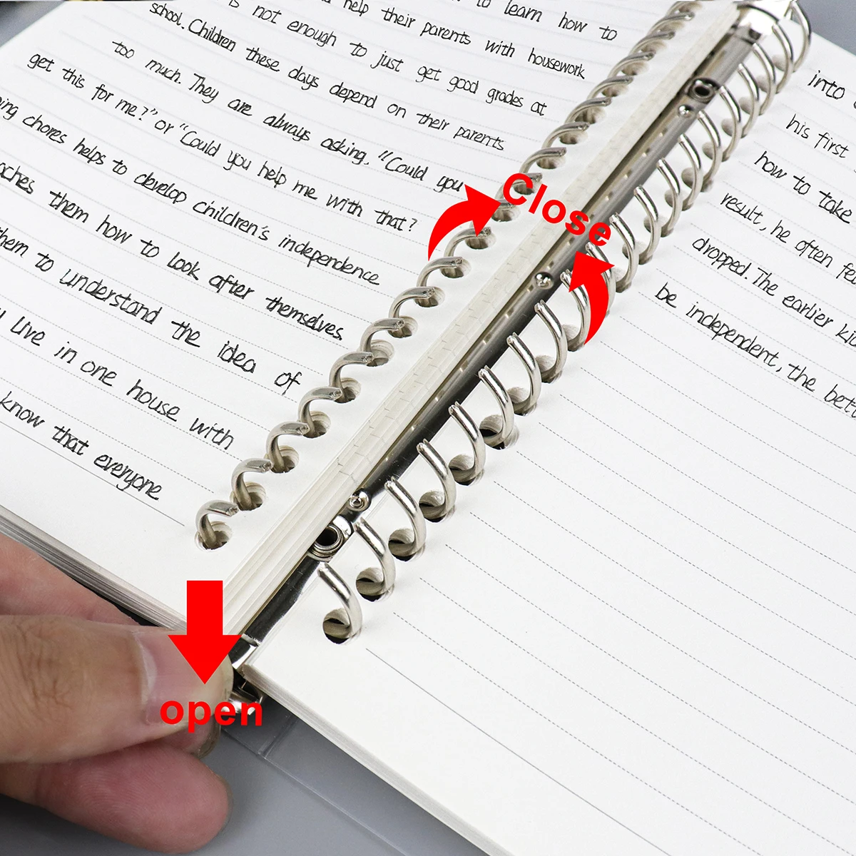 A4/B5/A5 Loose Leaf Refill Binder Notebook Blank/Line/Grid/Cornell Replacable Metal Ring Office&School Supplies Stationery thumbnail 3