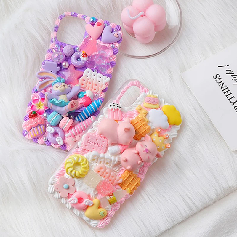 Imitation Cream Glue 100g Charms Handmade Whipped Phone Case Decoden Shaker Resin Mold Diy Simulation Fake Whipped Cream Clay thumbnail 4