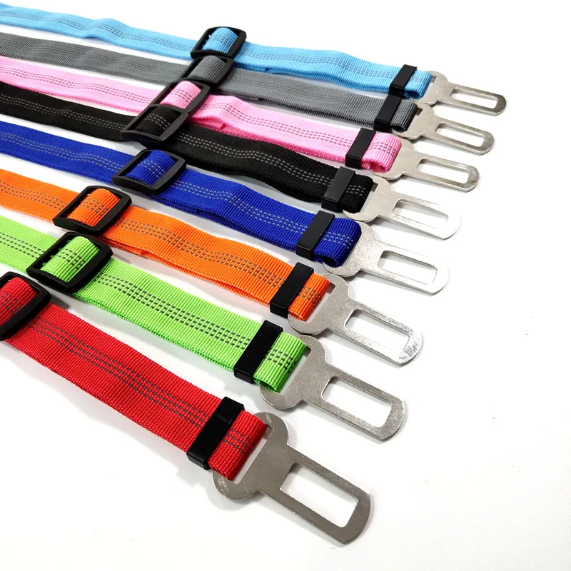 Adjustable Dog Car Seat Belt Harness for Dogs Nylon Reflective Cushioning Elasticity Car Travel Dog Accessories for Dogs thumbnail 4