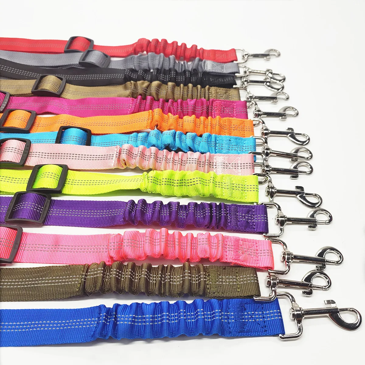 Adjustable Dog Car Seat Belt Harness for Dogs Nylon Reflective Cushioning Elasticity Car Travel Dog Accessories for Dogs thumbnail 5