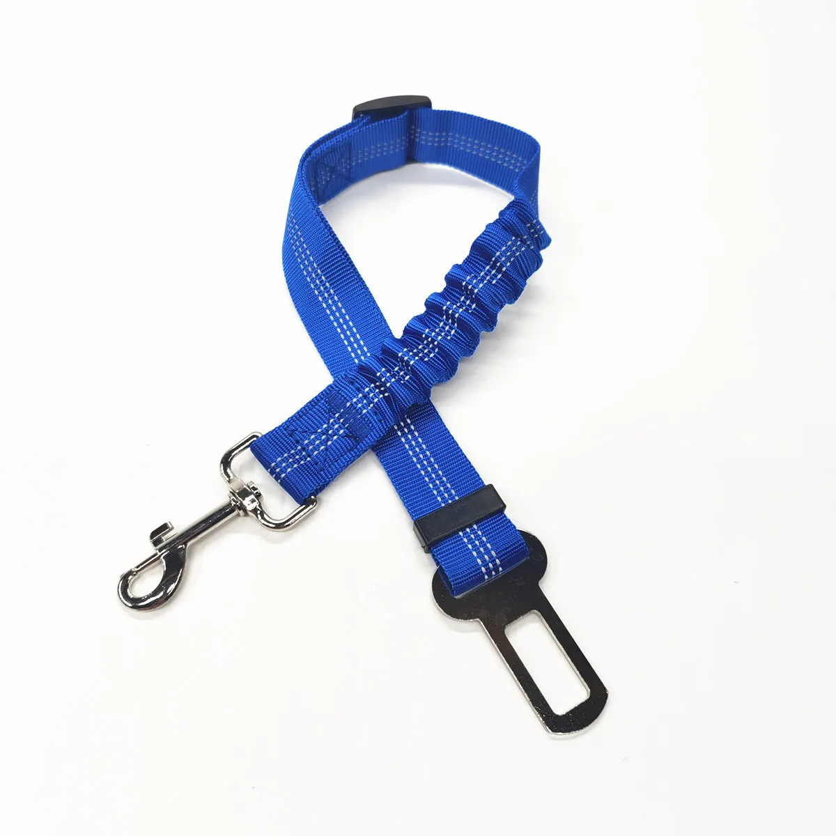 Adjustable Dog Car Seat Belt Harness for Dogs Nylon Reflective Cushioning Elasticity Car Travel Dog Accessories for Dogs thumbnail 3