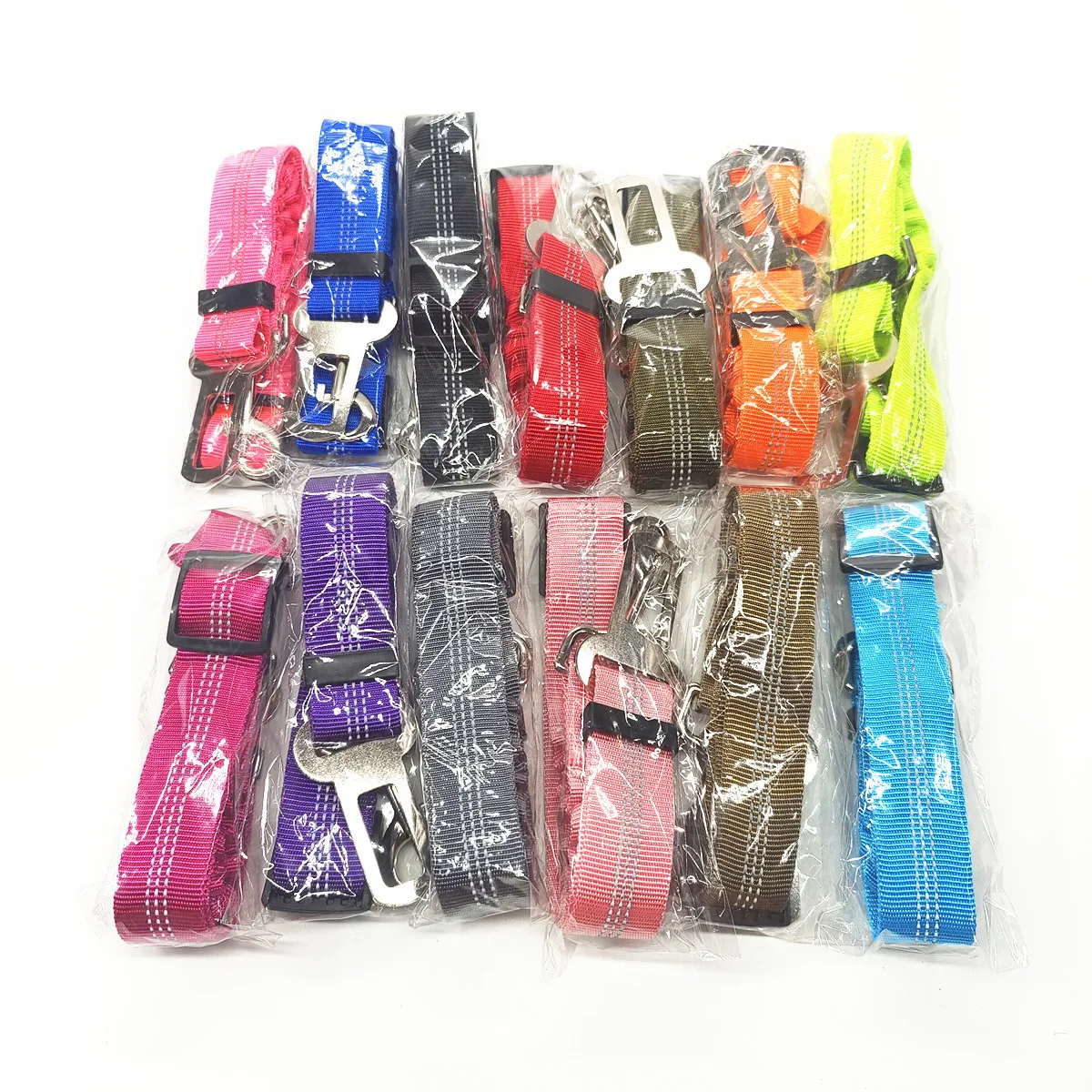 Adjustable Dog Car Seat Belt Harness for Dogs Nylon Reflective Cushioning Elasticity Car Travel Dog Accessories for Dogs thumbnail 6