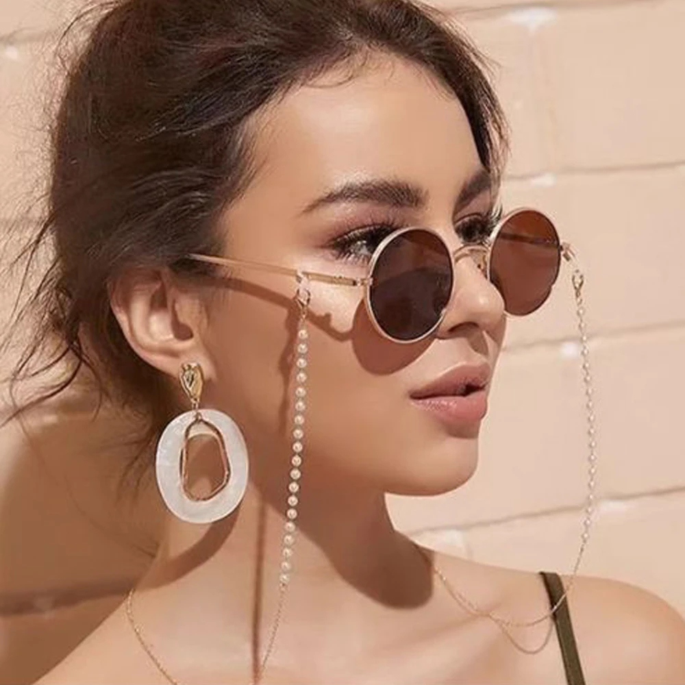 Sunglasses Masking Chains For Women Acrylic Pearl Crystal Eyeglasses Chains Lanyard Glass New Summer Fashion Jewelry Women Gifts thumbnail 4