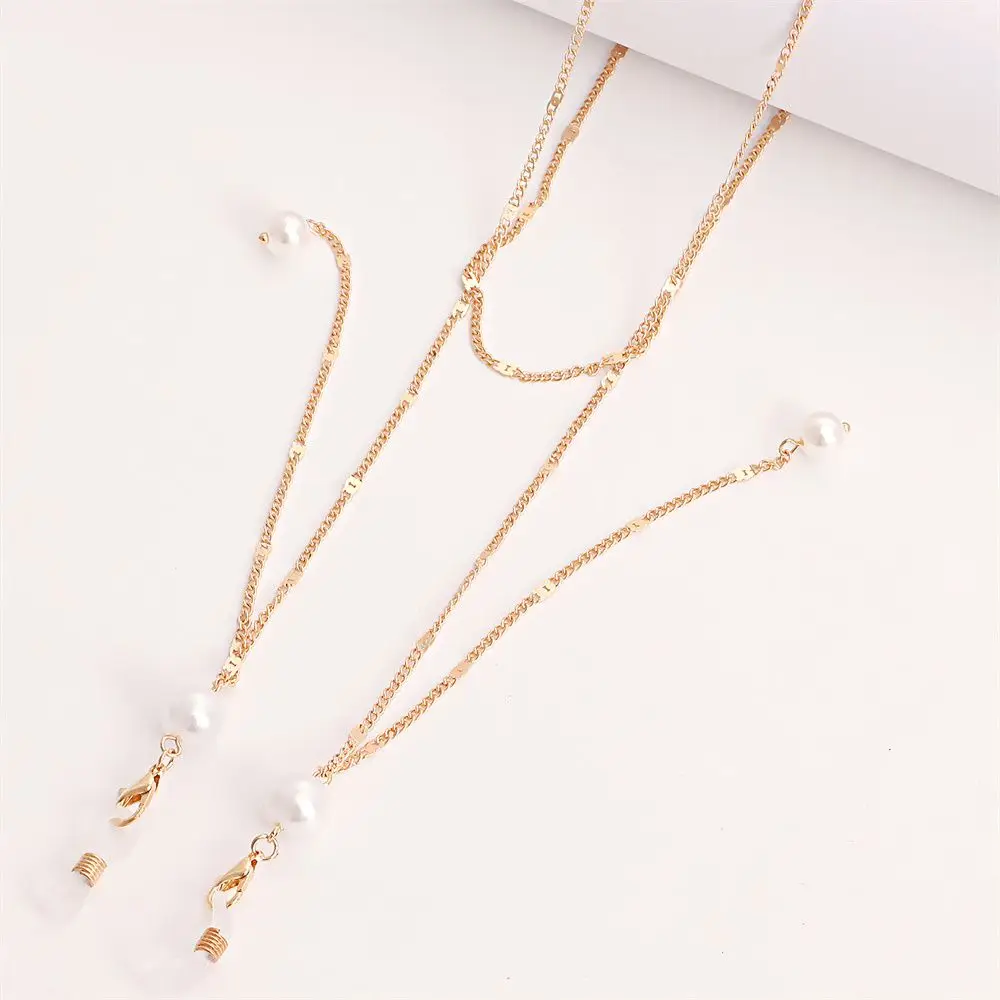 Sunglasses Masking Chains For Women Acrylic Pearl Crystal Eyeglasses Chains Lanyard Glass New Summer Fashion Jewelry Women Gifts thumbnail 6