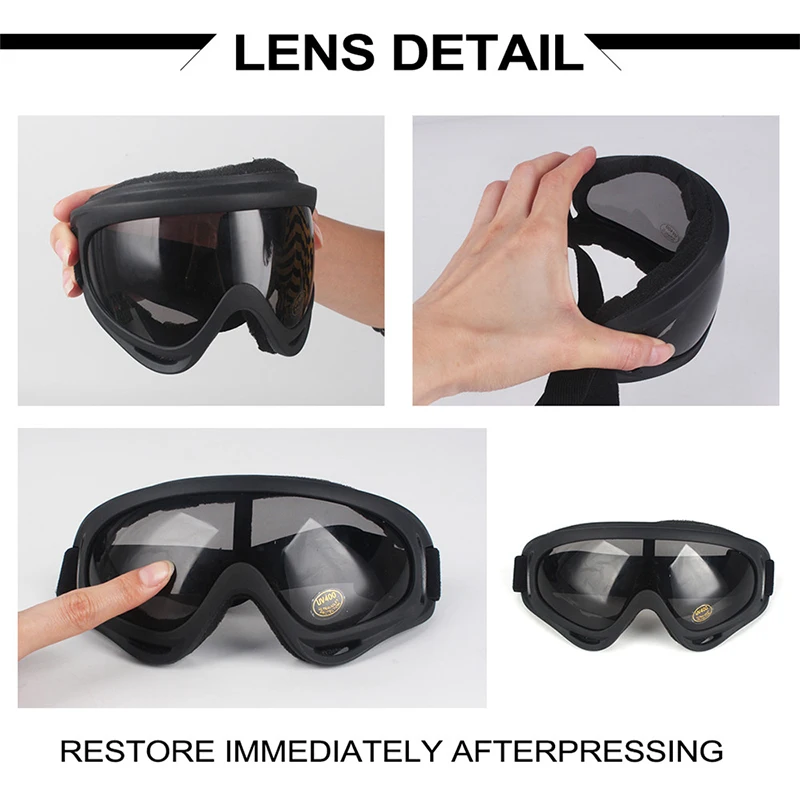 zlangsports Tactical Foldable Half Face Airsoft Paintball Mask with UV Protection Goggles Ear Protection Metal Mesh Military CS thumbnail 2