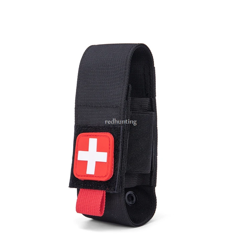 Tactical Tourniquet Pouch Holder Hunting Trauma Medical Shear Pouch Outdoor Elastic Tourniquet Holder Pen Flahslight EDC Bag thumbnail 2
