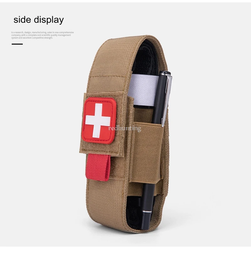 Tactical Tourniquet Pouch Holder Hunting Trauma Medical Shear Pouch Outdoor Elastic Tourniquet Holder Pen Flahslight EDC Bag thumbnail 4