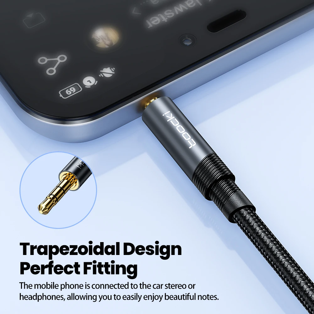 Toocki RCA Cable 3.5mm Jack to 2 RCA AUX Audio Cable Splitter for Smartphone Amplifier Home Theater AUX Cable RCA thumbnail 5