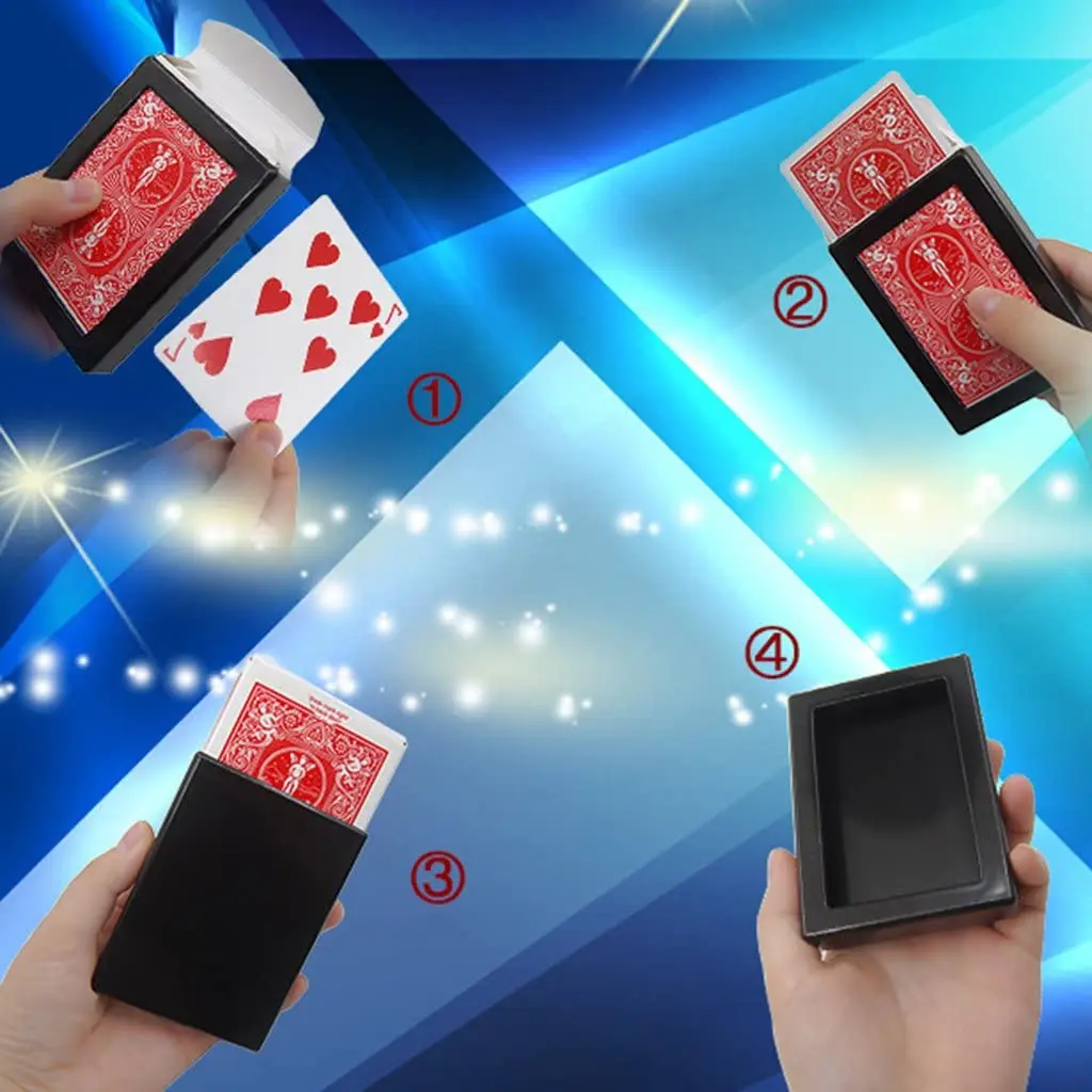 Vanishing Card Case Deck Vanishing Poker Card Magic Disappearing Cards Magic Toy Close Up Magic Trick Box Gift For Kids Adult thumbnail 5